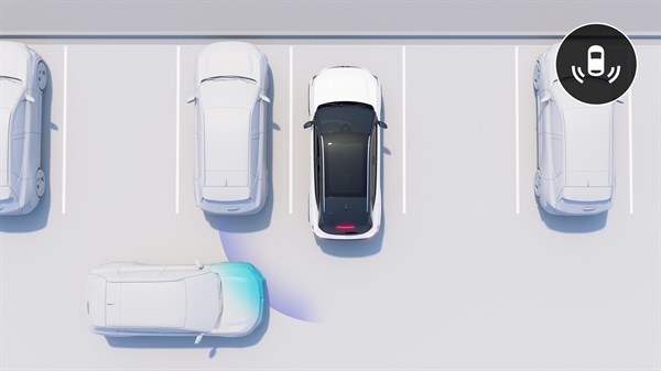 Renault Rafale E-Tech hybrid - upozorenje za poprečni saobraćaj iza vozila