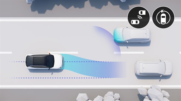 Renault Rafale E-Tech hybrid - prednja detekcija sa hitnom korekcijom putanje