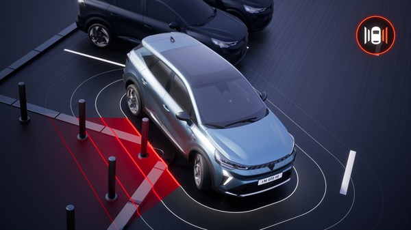 Renault Symbioz E-Tech full hybrid - pomoć pri bočnom parkiranju
