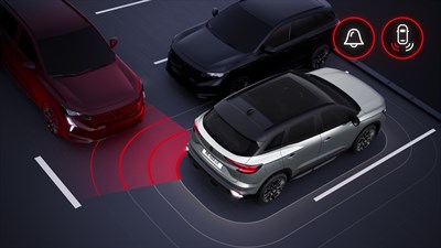 Upozorenje na unakrsni saobraćaj iza vozila - sigurnost - Renault Austral E-Tech full hybrid