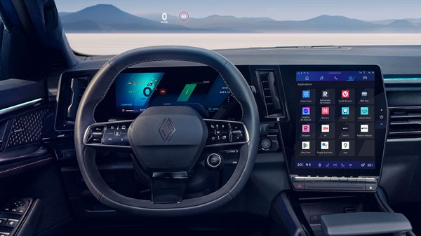 Renault Rafale E-Tech hybrid - 9.3” head-up displej
