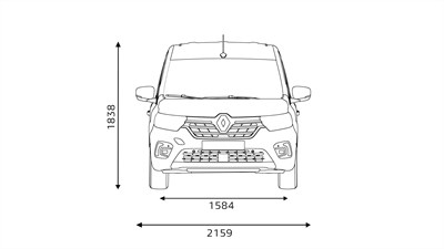 KANGOO dimenzije naprijed