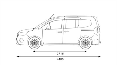 KANGOO bočne dimenzije